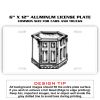 6 X 12 Full Size Aluminum License Plate for Cars and Trucks  Thumbnail