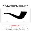 6 X 12 Full Size Aluminum License Plate for Cars and Trucks  Thumbnail