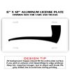 6 X 12 Full Size Aluminum License Plate for Cars and Trucks  Thumbnail