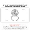 6 X 12 Full Size Aluminum License Plate for Cars and Trucks  Thumbnail