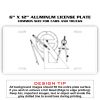 6 X 12 Full Size Aluminum License Plate for Cars and Trucks  Thumbnail