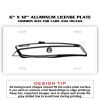 6 X 12 Full Size Aluminum License Plate for Cars and Trucks  Thumbnail