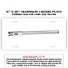 6 X 12 Full Size Aluminum License Plate for Cars and Trucks  Thumbnail