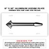 6 X 12 Full Size Aluminum License Plate for Cars and Trucks  Thumbnail