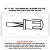 6 X 12 Full Size Aluminum License Plate for Cars and Trucks  Thumbnail