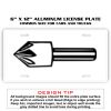 6 X 12 Full Size Aluminum License Plate for Cars and Trucks  Thumbnail