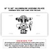 6 X 12 Full Size Aluminum License Plate for Cars and Trucks  Thumbnail