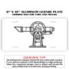 6 X 12 Full Size Aluminum License Plate for Cars and Trucks  Thumbnail