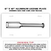 6 X 12 Full Size Aluminum License Plate for Cars and Trucks  Thumbnail