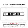 6 X 12 Full Size Aluminum License Plate for Cars and Trucks  Thumbnail