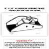 6 X 12 Full Size Aluminum License Plate for Cars and Trucks  Thumbnail