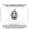 6 X 12 Full Size Aluminum License Plate for Cars and Trucks  Thumbnail