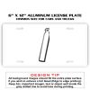 6 X 12 Full Size Aluminum License Plate for Cars and Trucks  Thumbnail