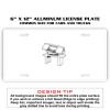 6 X 12 Full Size Aluminum License Plate for Cars and Trucks  Thumbnail