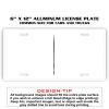 6 X 12 Full Size Aluminum License Plate for Cars and Trucks  Thumbnail