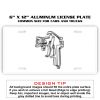 6 X 12 Full Size Aluminum License Plate for Cars and Trucks  Thumbnail