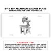 6 X 12 Full Size Aluminum License Plate for Cars and Trucks  Thumbnail