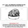 6 X 12 Full Size Aluminum License Plate for Cars and Trucks  Thumbnail
