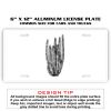 6 X 12 Full Size Aluminum License Plate for Cars and Trucks  Thumbnail
