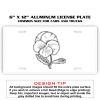 6 X 12 Full Size Aluminum License Plate for Cars and Trucks  Thumbnail