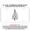 6 X 12 Full Size Aluminum License Plate for Cars and Trucks  Thumbnail