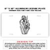 6 X 12 Full Size Aluminum License Plate for Cars and Trucks  Thumbnail