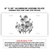 6 X 12 Full Size Aluminum License Plate for Cars and Trucks  Thumbnail