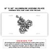 6 X 12 Full Size Aluminum License Plate for Cars and Trucks  Thumbnail
