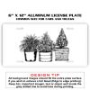 6 X 12 Full Size Aluminum License Plate for Cars and Trucks  Thumbnail