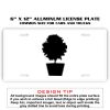 6 X 12 Full Size Aluminum License Plate for Cars and Trucks  Thumbnail
