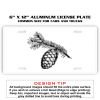 6 X 12 Full Size Aluminum License Plate for Cars and Trucks  Thumbnail