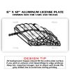 6 X 12 Full Size Aluminum License Plate for Cars and Trucks  Thumbnail
