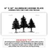 6 X 12 Full Size Aluminum License Plate for Cars and Trucks  Thumbnail