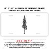 6 X 12 Full Size Aluminum License Plate for Cars and Trucks  Thumbnail