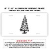 6 X 12 Full Size Aluminum License Plate for Cars and Trucks  Thumbnail