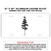 6 X 12 Full Size Aluminum License Plate for Cars and Trucks  Thumbnail