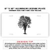 6 X 12 Full Size Aluminum License Plate for Cars and Trucks  Thumbnail
