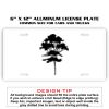 6 X 12 Full Size Aluminum License Plate for Cars and Trucks  Thumbnail