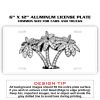 6 X 12 Full Size Aluminum License Plate for Cars and Trucks  Thumbnail