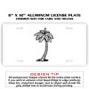 6 X 12 Full Size Aluminum License Plate for Cars and Trucks  Thumbnail