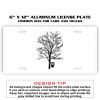 6 X 12 Full Size Aluminum License Plate for Cars and Trucks  Thumbnail