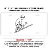 6 X 12 Full Size Aluminum License Plate for Cars and Trucks  Thumbnail