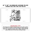 6 X 12 Full Size Aluminum License Plate for Cars and Trucks  Thumbnail