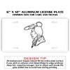 6 X 12 Full Size Aluminum License Plate for Cars and Trucks  Thumbnail