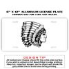 6 X 12 Full Size Aluminum License Plate for Cars and Trucks  Thumbnail