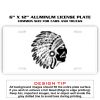 6 X 12 Full Size Aluminum License Plate for Cars and Trucks  Thumbnail