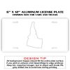 6 X 12 Full Size Aluminum License Plate for Cars and Trucks  Thumbnail