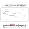 6 X 12 Full Size Aluminum License Plate for Cars and Trucks  Thumbnail