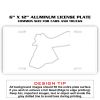 6 X 12 Full Size Aluminum License Plate for Cars and Trucks  Thumbnail