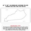 6 X 12 Full Size Aluminum License Plate for Cars and Trucks  Thumbnail
